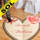 Stickers Mariage Spécial Sol - Coeur Romantique