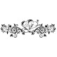 Stickers Tête de Lit Floral Double Cur