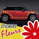 26 Stickers Tuning Voiture Fleurs