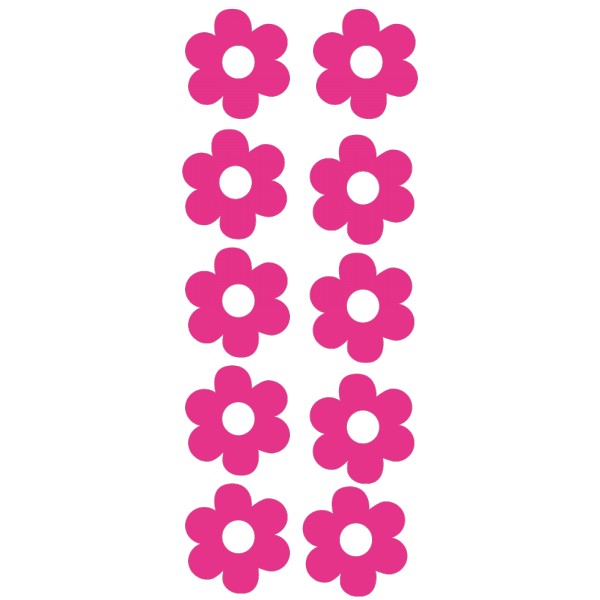 264 Stickers Fleurs Pour Voiture - Autocollants Colorés En Vinyle - Pour Portes, Moto, SUV, Décoration Murale