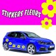 10 Stickers Tuning Fleurs 2