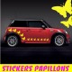 30 Stickers Tuning Papillons
