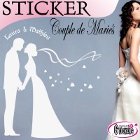 stickers mariage Couple de Mariés