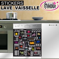 Stickers Lave Vaisselle africain 1