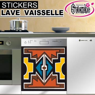 Stickers Lave Vaisselle africain 