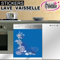 Stickers Lave Vaisselle Floral 1