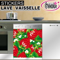 Stickers Lave Vaisselle Fraise 1