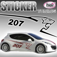 Stickers Peugeot Lion Sport 207