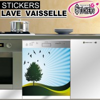 Stickers Lave Vaisselle Paysage 1