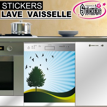 Stickers Lave Vaisselle Paysage 