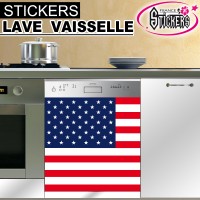 Stickers Lave Vaisselle Drapeau USA