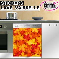 Stickers Lave Vaisselle Feuilles dAutomne 1