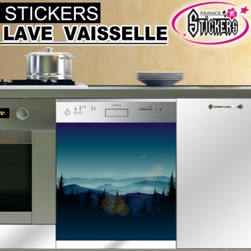 Stickers Lave Vaisselle Paysage 