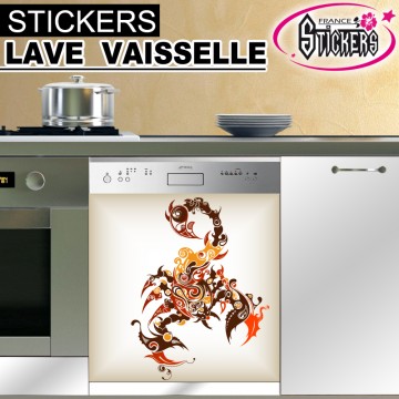 Stickers Lave Vaisselle Scorpion