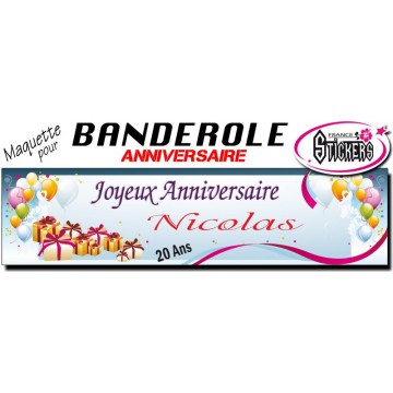 Maquette Pour Banderole Anniversaire (M0002FS2011)