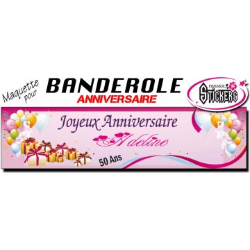 Maquette Pour Banderole Anniversaire (M0003FS2011)