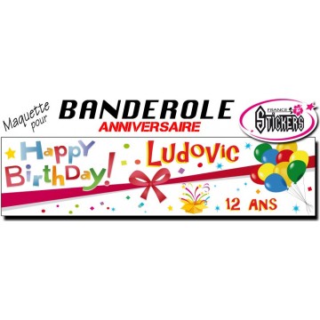 Maquette Pour Banderole Anniversaire (M0004FS2011)