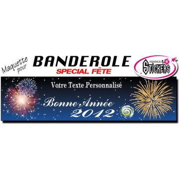 Maquette Pour Banderole Bonne Année (M0007FS2011)