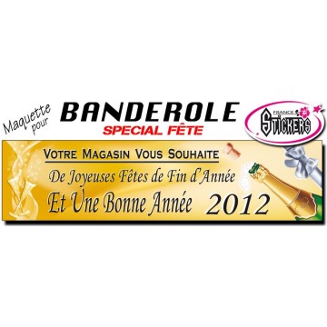 Maquette Pour Banderole Bonne Année (M0008FS2011)