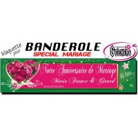 Banderole Mariage Personnalisée (Maquette M0028FS2012)