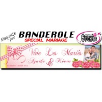 Banderole Mariage Personnalisée (Maquette M0030FS2012)