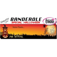 Banderole Holloween Personnalisée (Maquette M0036FS2012)