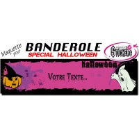 Banderole Holloween Personnalisée (Maquette M0043FS2012)