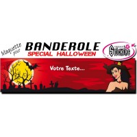 Banderole Halloween Personnalisée (Maquette M0049FS2012)