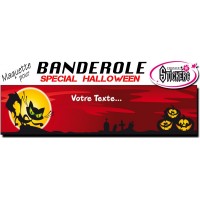 Banderole Halloween Personnalisée (Maquette M0051FS2012)