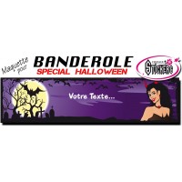 Banderole Halloween Personnalisée (Maquette M0054FS2012)