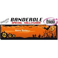 Banderole Halloween Personnalisée (Maquette M0055FS2012)