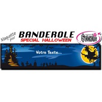 Banderole Halloween Personnalisée (Maquette M0056FS2012)