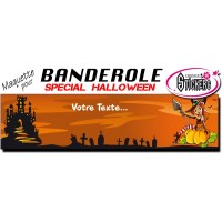 Banderole Halloween Personnalisée (Maquette M0057FS2012)