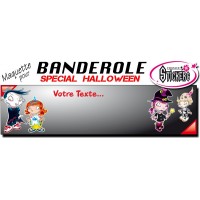 Banderole Halloween Personnalisée (Maquette M0058FS2012)