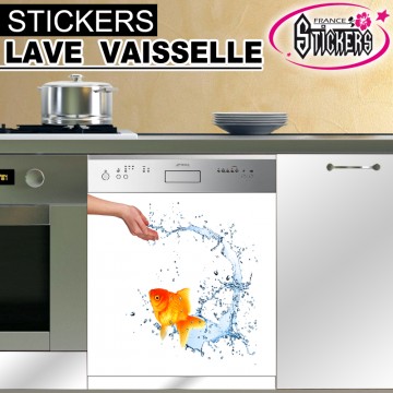 Stickers Lave Vaisselle Poisson 