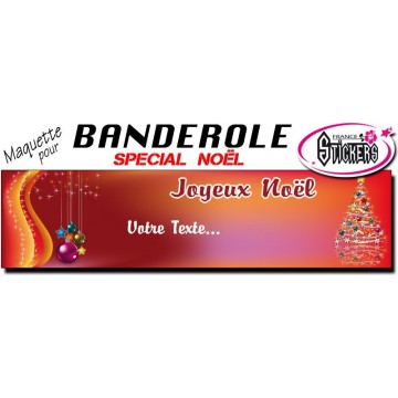 Maquette Pour Banderole Noel - Joyeux Noël (M0064FS2012)