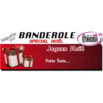 Maquette Pour Banderole Noel - Joyeux Noël (M0065FS2012)