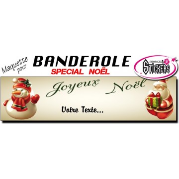 Maquette Pour Banderole Noel - Joyeux Noël (M0066FS2012)