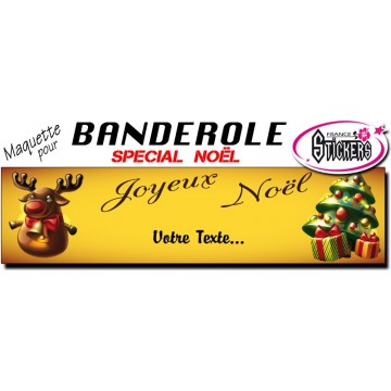 Maquette Pour Banderole Noel - Joyeux Noël (M0067FS2012)