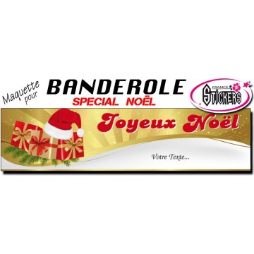 Maquette Pour Banderole Noel - Joyeux Noël (M0074FS2012)