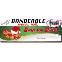 Banderole Noel - Joyeux Noël (Maquette M0075FS2012)