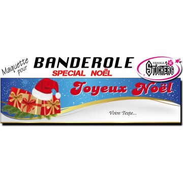 Maquette Pour Banderole Noel - Joyeux Noël (M0076FS2012)