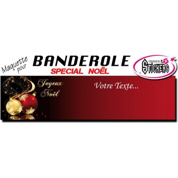 Maquette Pour Banderole Noel - Joyeux Noël (M0078FS2012)