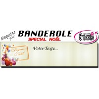 Banderole Noel - Joyeux Noël (Maquette M0082FS2012)