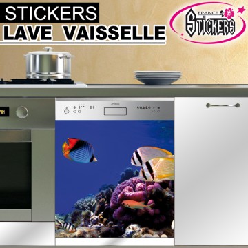 Stickers Lave Vaisselle Poissons 