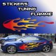 Stickers Tuning Flamme color par 2 stf1