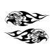 Stickers Aigle Flamme par 2 saf 6