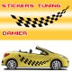 Stickers Tuning Damier vendu par 2 