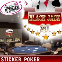 stickers poker Black Jack deco