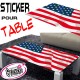Stickers Table Drapeau Américain 